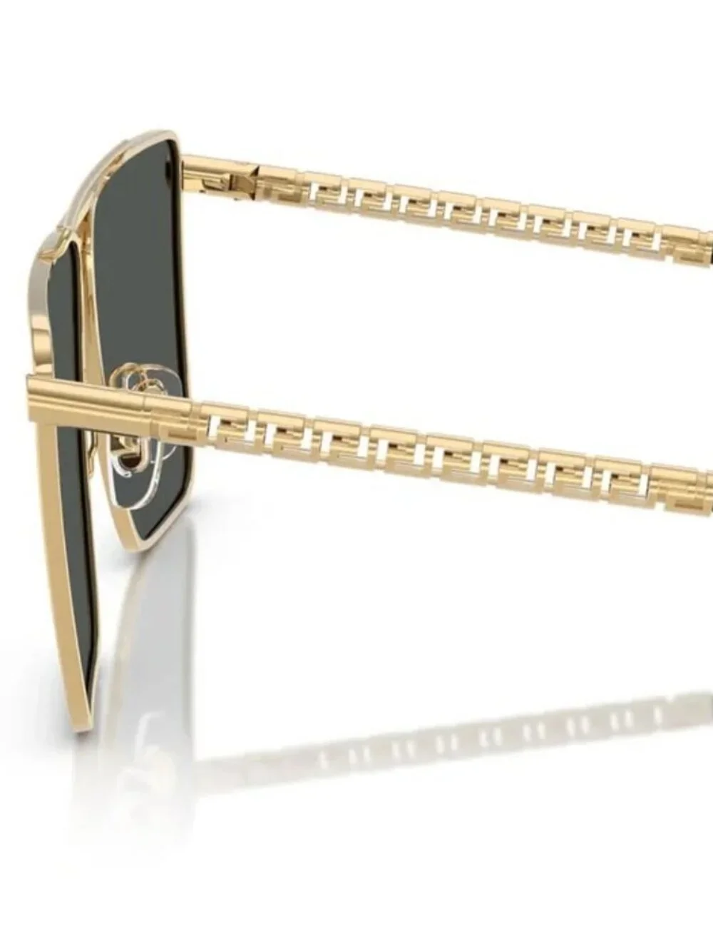 NEW VERSACE VE2266 100287 GOLD DARK GREY SUNGLASSES 64-11-145 AUTHENTIC